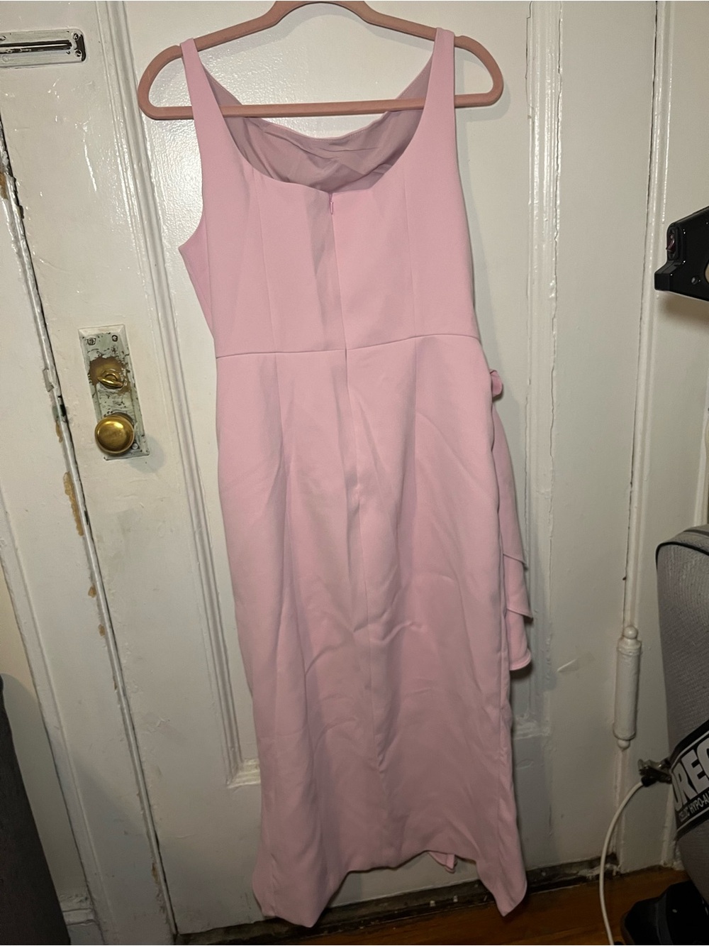 MOTF Sleeveless Rose Detail Pink Evening Dress size L - Picture 6 of 8
